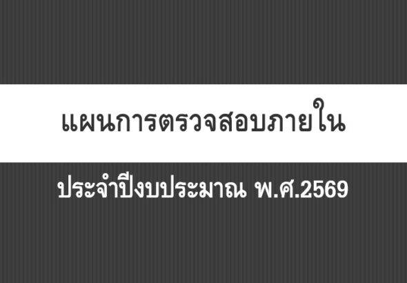 แผนการตรวจสอบภายใน 69